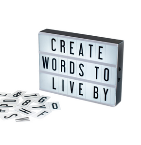 LED Light Up Box Cinematic Message Board