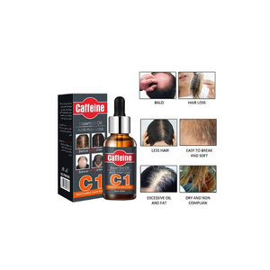 Hair Growth Oil, Cafffeine Hair Growth Essential Oil Organic Hair Growth Oils for Hair Thickening Hair Loss Treatment Thinning Hair Treatment Growing Hair (30ml)